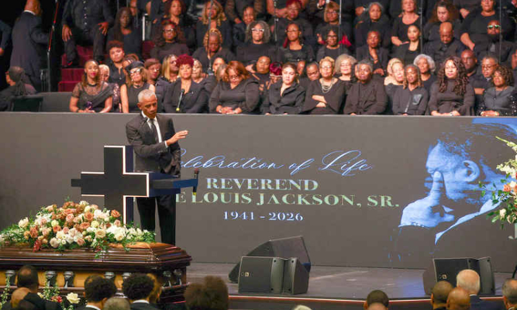 US faces assaults on democracy, Obama says at Jesse Jackson memorial